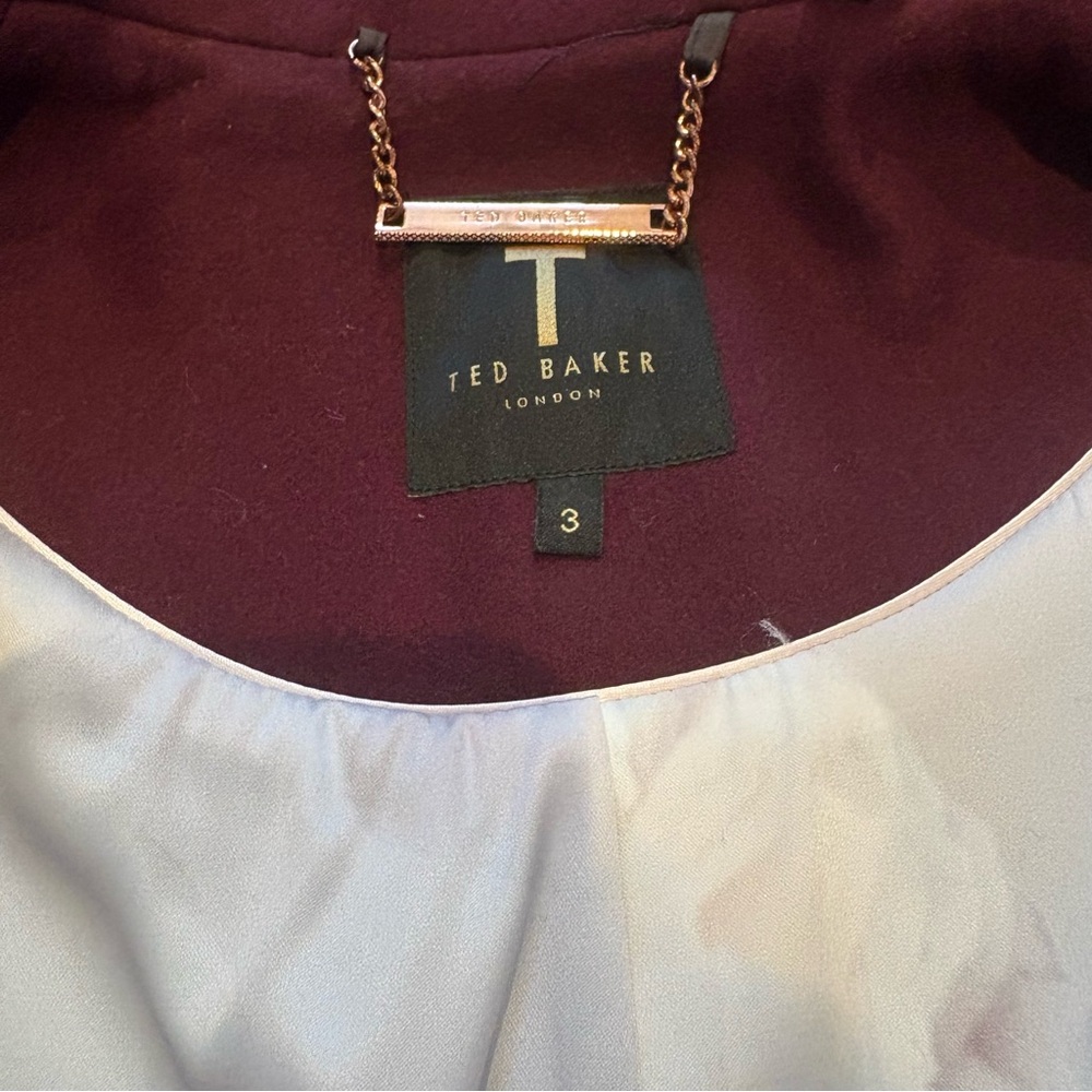Ted Baker Long Wrap Wool Coat - Picture 5 of 6